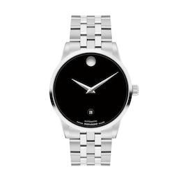 Men's Movado Museum® Classic Automatic Watch with Black Dial (Model: 608030)