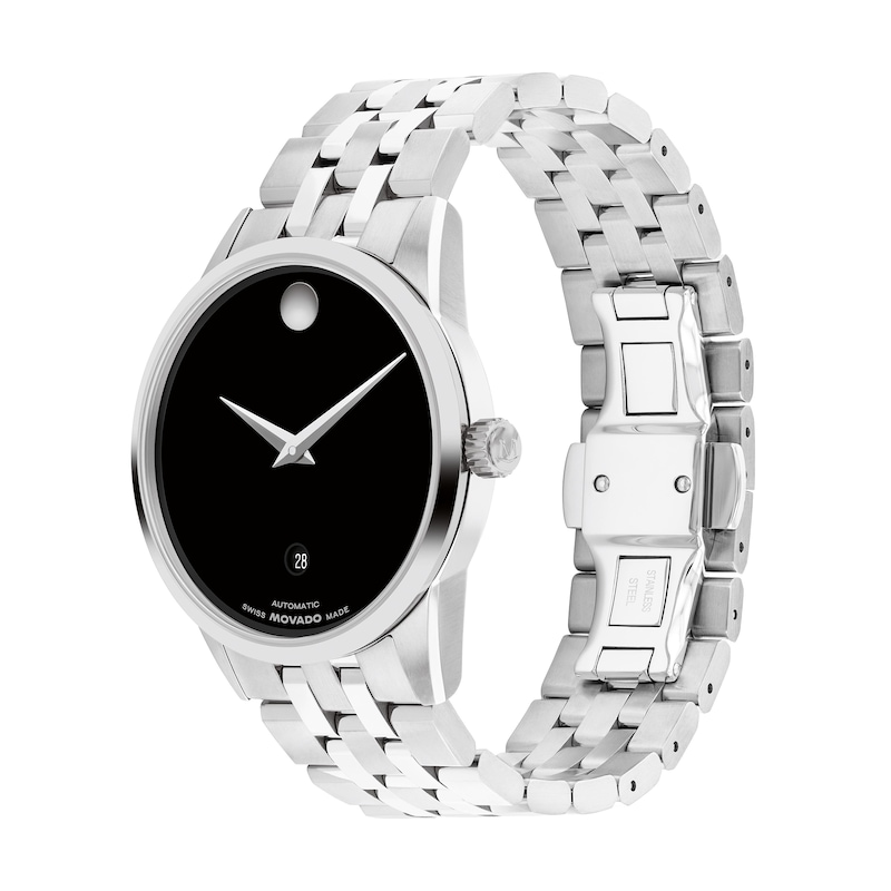 Main Image 2 of Men's Movado Museum® Classic Automatic Watch with Black Dial (Model: 608030)