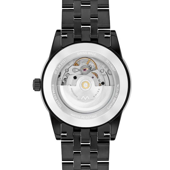 Men's Movado MuseumÂ® Classic Black PVD Automatic Watch with Black Dial (Model: 608034)