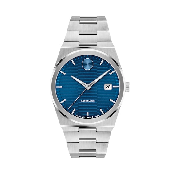 Men's Movado BoldÂ® Quest Automatic Watch with Textured Blue Dial (Model: 3600940)
