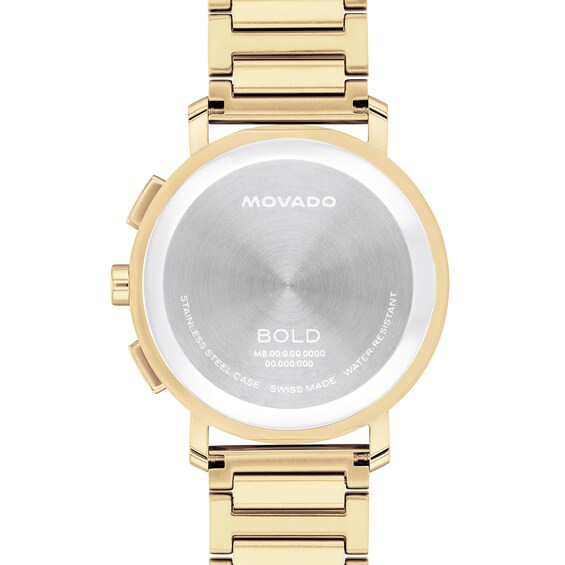 Movado Men's BoldÂ® Evolution 2.0 Gold-Tone IP Chronograph Watch with Brown OmbrÃ© Dial (Model: 3601265)