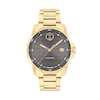 Thumbnail Image 1 of Men’s Movado Bold® Verso Gold-Tone IP Automatic Watch with Grey Textured Dial (Model: 3600964)