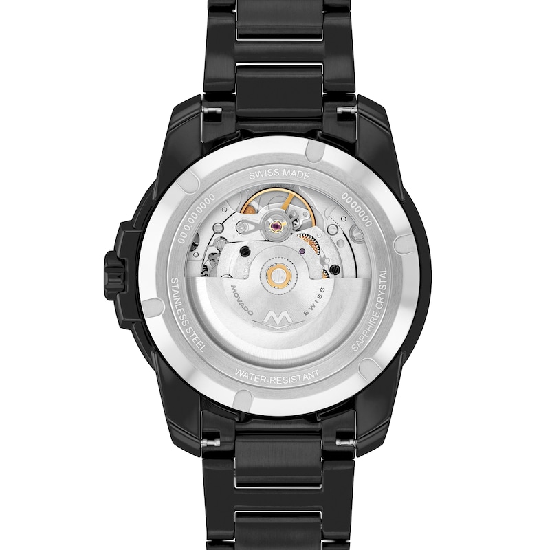 Main Image 3 of Men’s Movado Bold® Verso Black IP Automatic Watch with Black Textured Dial (Model: 3600966)