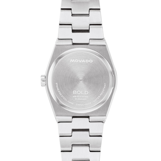 Ladies' Movado BoldÂ® Quest Mini Stainless Steel Watch with Grey Sunray Dial (Model: 3601290)