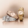 Thumbnail Image 5 of Ladies' Movado Bold® Quest Mini Gold-Tone IP Watch with Champagne Sunray Dial (Model: 3601294)