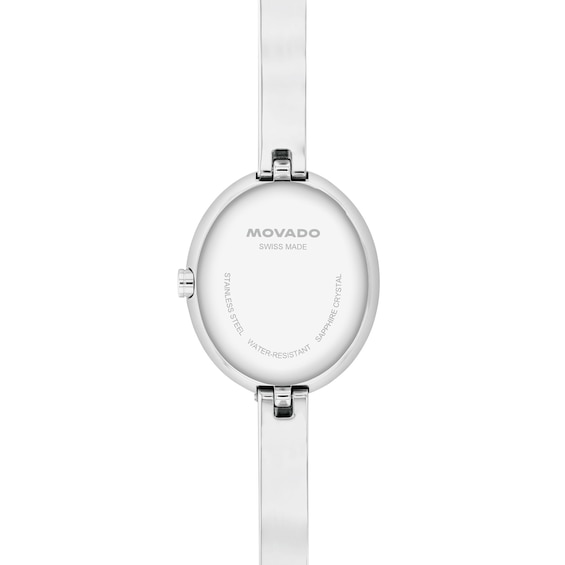 Ladies' Movado MuseumÂ® Bangle Watch with Silvery-White Sunray Dial (Model: 608070)