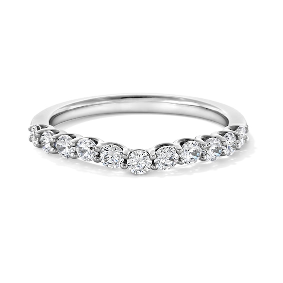 1/2 CT. T.w. Certified Lab-Grown Diamond Contour Band in Platinum (I/Si2)