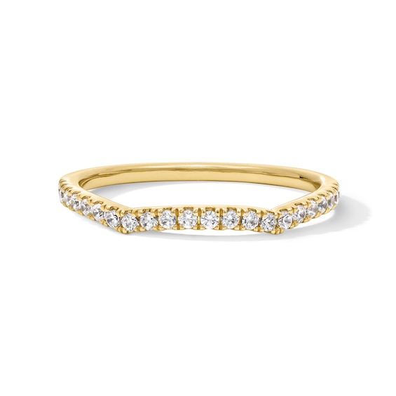 1/5 CT. T.w. Certified Lab-Grown Diamond Contour Band in 14K Gold (F/Si2)
