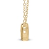 Thumbnail Image 5 of Bubble Letter Initial Pendant in Sterling Silver with 14K Gold Plate (1 Letter)