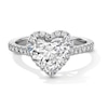 Thumbnail Image 1 of 2-3/8 CT. T.W. Heart-Shaped Certified Lab-Grown Diamond Frame Engagement Ring in 14K White Gold (F/VS2)