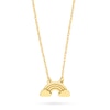 Thumbnail Image 1 of Rainbow and Clouds Necklace in 14K Gold