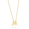 Thumbnail Image 2 of Rainbow and Clouds Necklace in 14K Gold