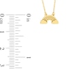Thumbnail Image 4 of Rainbow and Clouds Necklace in 14K Gold