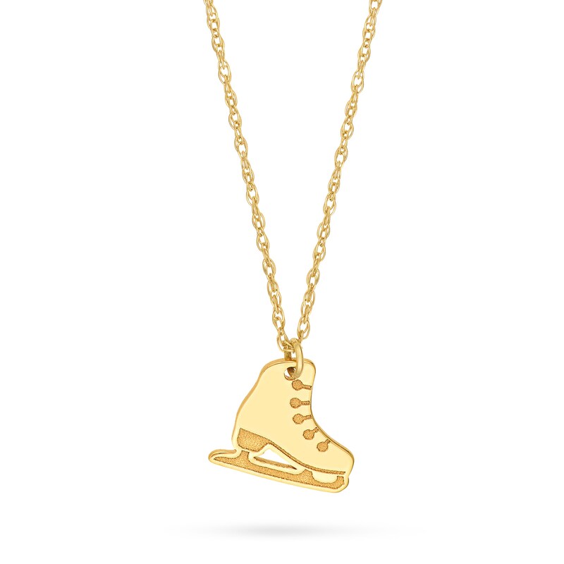 Main Image 1 of Ice Skate Pendant in 14K Gold