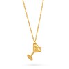 Thumbnail Image 2 of Tilted Martini Glass Pendant in 14K Gold