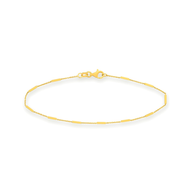 Main Image 1 of Bar Station Bracelet in 14K Gold - 7.25&quot;