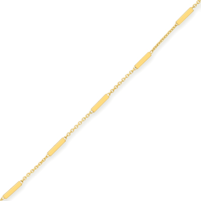 Main Image 2 of Bar Station Bracelet in 14K Gold - 7.25&quot;