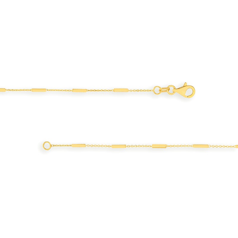 Main Image 3 of Bar Station Bracelet in 14K Gold - 7.25&quot;