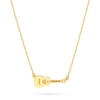 Thumbnail Image 1 of Mini Sideways Guitar Necklace in 14K Gold