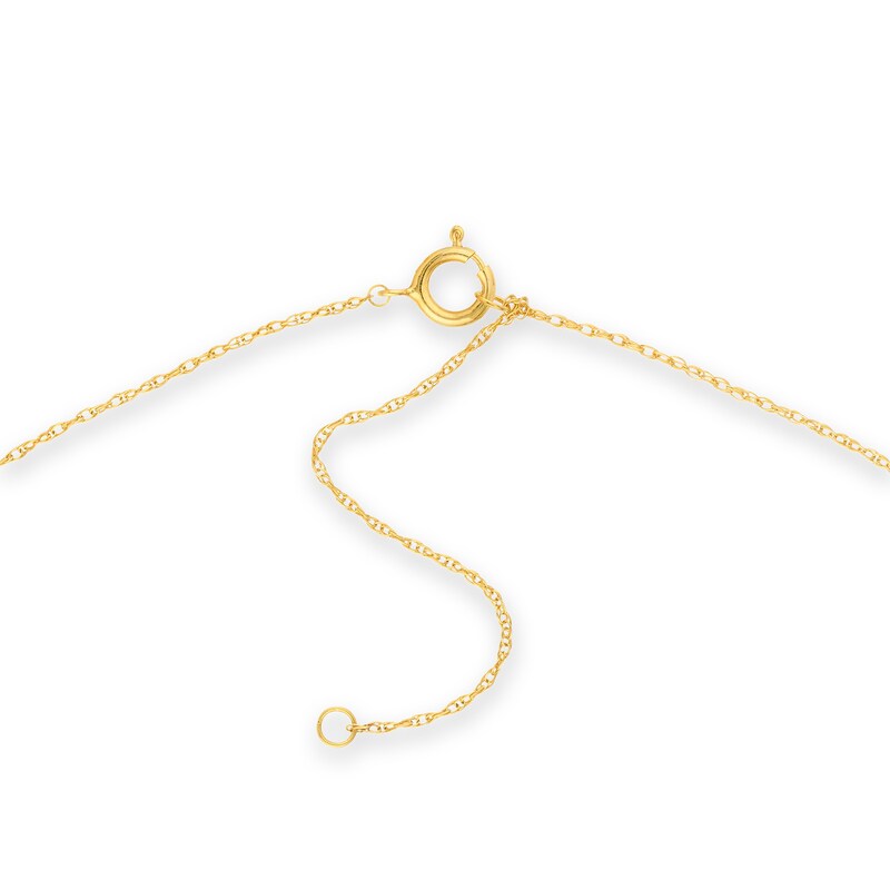 Main Image 3 of Mini Sideways Guitar Necklace in 14K Gold