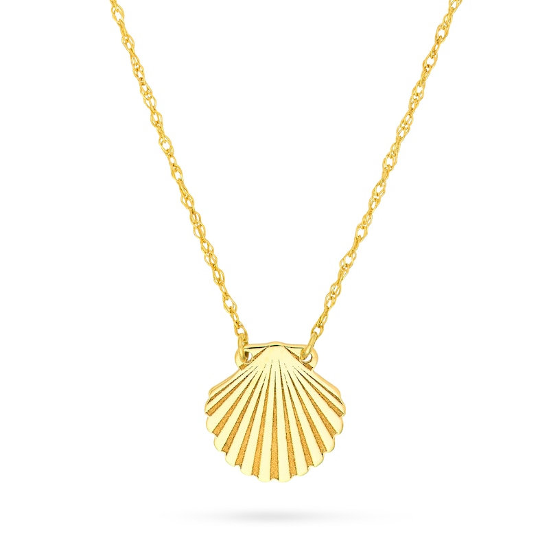 Main Image 1 of Seashell Necklace in 14K Gold