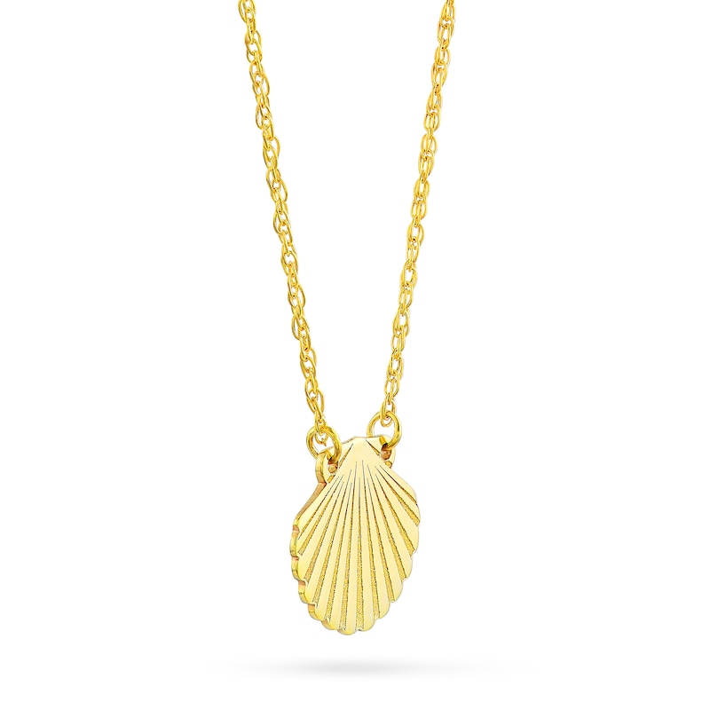 Main Image 2 of Seashell Necklace in 14K Gold