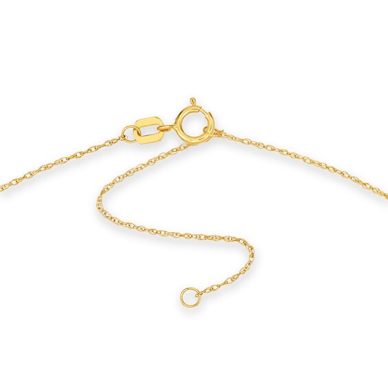Tennis Racquet Necklace in 14K Gold