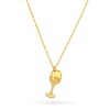 Thumbnail Image 1 of Tilted Wine Glass Pendant in 14K Gold