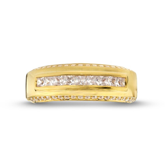 Vera Wang Men's 1 CT. T.w. Square-Cut Diamond Nine Stone Anniversary Band in 14K Gold