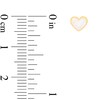 Thumbnail Image 3 of White Enamel Heart Stud Earrings in Solid 14K Gold