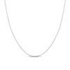 Thumbnail Image 1 of 1.3mm Paper Clip Chain Necklace in Solid 14K White Gold - 18"