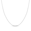 Thumbnail Image 1 of 1.3mm Paper Clip Chain Necklace in Solid 14K White Gold - 20"