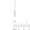 Thumbnail Image 4 of 1.3mm Paper Clip Chain Necklace in Solid 14K White Gold - 20"