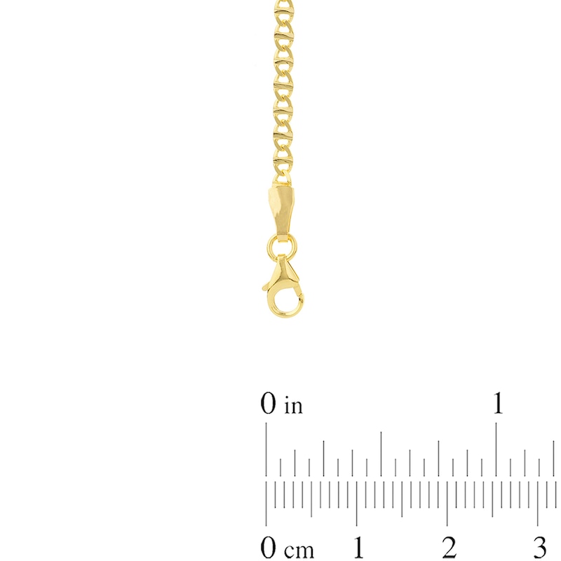 Main Image 4 of 2.2mm Flat Mariner Chain Necklace in Solid 14K Gold - 16"