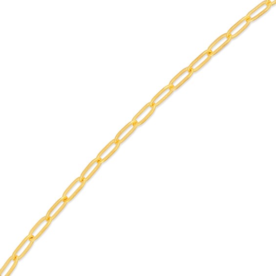 1.3mm Paper Clip Chain Necklace in Solid 14K Gold - 20"