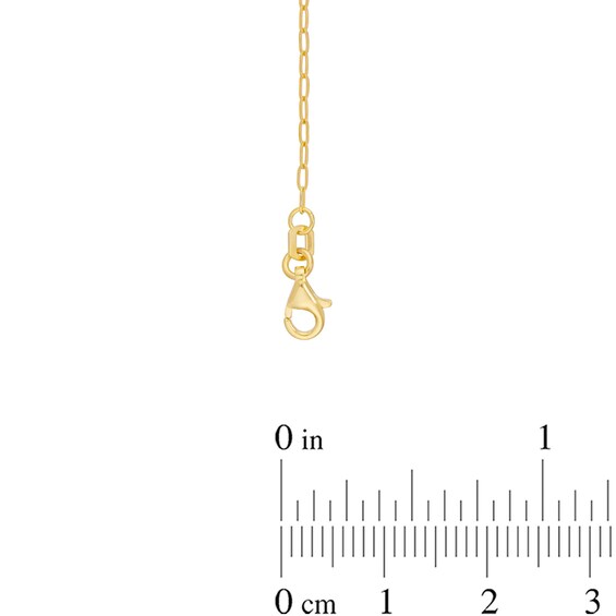 1.3mm Paper Clip Chain Necklace in Solid 14K Gold - 20"