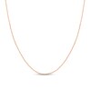 Thumbnail Image 1 of 1.3mm Paper Clip Chain Necklace in Solid 14K Rose Gold - 16"