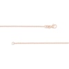 Thumbnail Image 2 of 1.3mm Paper Clip Chain Necklace in Solid 14K Rose Gold - 16"