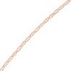 Thumbnail Image 3 of 1.3mm Paper Clip Chain Necklace in Solid 14K Rose Gold - 16"