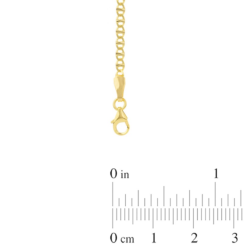 Main Image 4 of 2.2mm Flat Mariner Chain Necklace in Solid 14K Gold - 18"