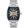 Thumbnail Image 1 of Men’s Bulova Maquina Two-Tone IP Automatic Watch with Tonneau Blue Skeleton Dial (Model: 98A319)