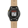 Thumbnail Image 4 of Men’s Bulova Millenia Two-Tone IP Black Leather Strap Automatic Watch with Black Skeleton Dial (Model: 98A322)