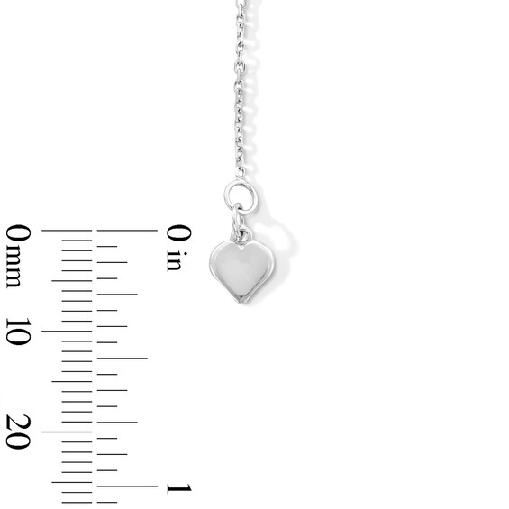 1.0mm Diamond-Cut Cable Chain Necklace in Solid 10K White Gold - 22"