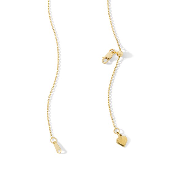 1.0mm Diamond-Cut Cable Chain Necklace in Solid 10K Gold - 22"