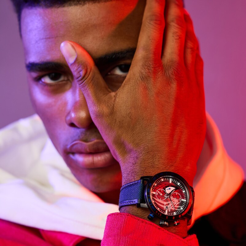 Main Image 6 of Men’s Citizen Eco-Drive® ©Marvel Spider-Man Chronograph Watch and Pin Box Set (Model: CA0855-47W)