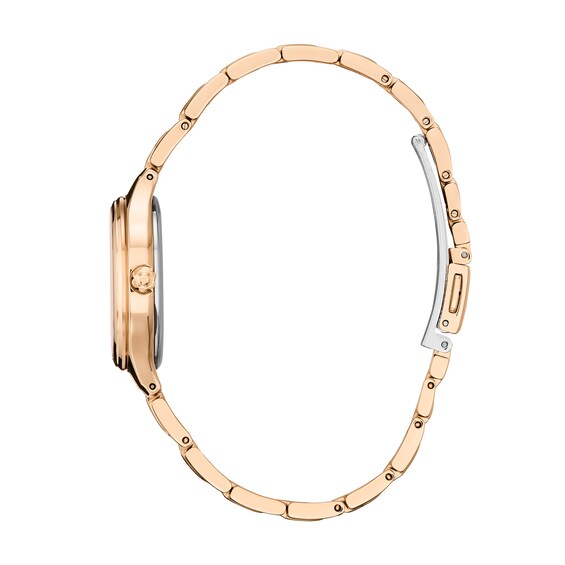 Ladies' Citizen Eco-DriveÂ® Disney Mickey Mouse & Minnie Mouse in Paris Rose-Tone IP Watch (Model: Fe2103-52D)