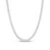 Thumbnail Image 2 of 7.4mm Miami Cuban Curb Chain Necklace in Hollow 10K White Gold - 24"