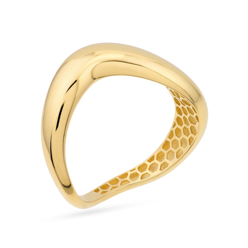Main Image 2 of Wave Ring in Solid 14K Gold