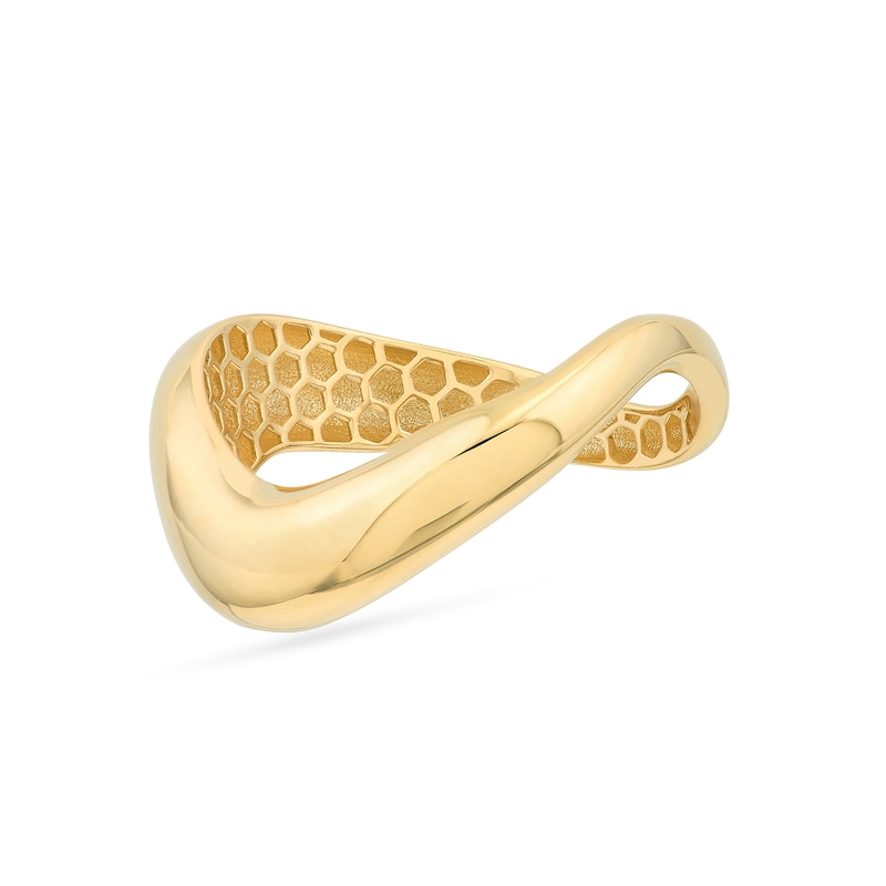 Main Image 3 of Wave Ring in Solid 14K Gold
