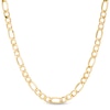 Thumbnail Image 1 of 5.8mm Figaro Chain Necklace in Hollow 14K Gold - 20"
